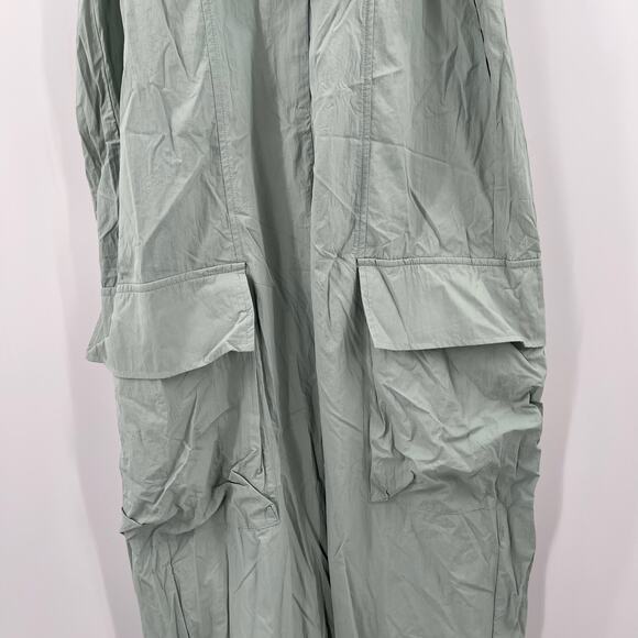 Forever 21 Jumpsuit SZ Medium Halter Cargo Light Blue/Green Parachute Cargo NWT - Picture 10 of 13